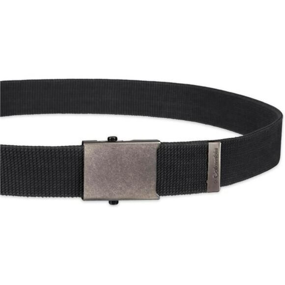 Unisex Military Web Belt Adjustable Cotton Strap with Metal Buckle Casual Fit - Picture 3 of 7